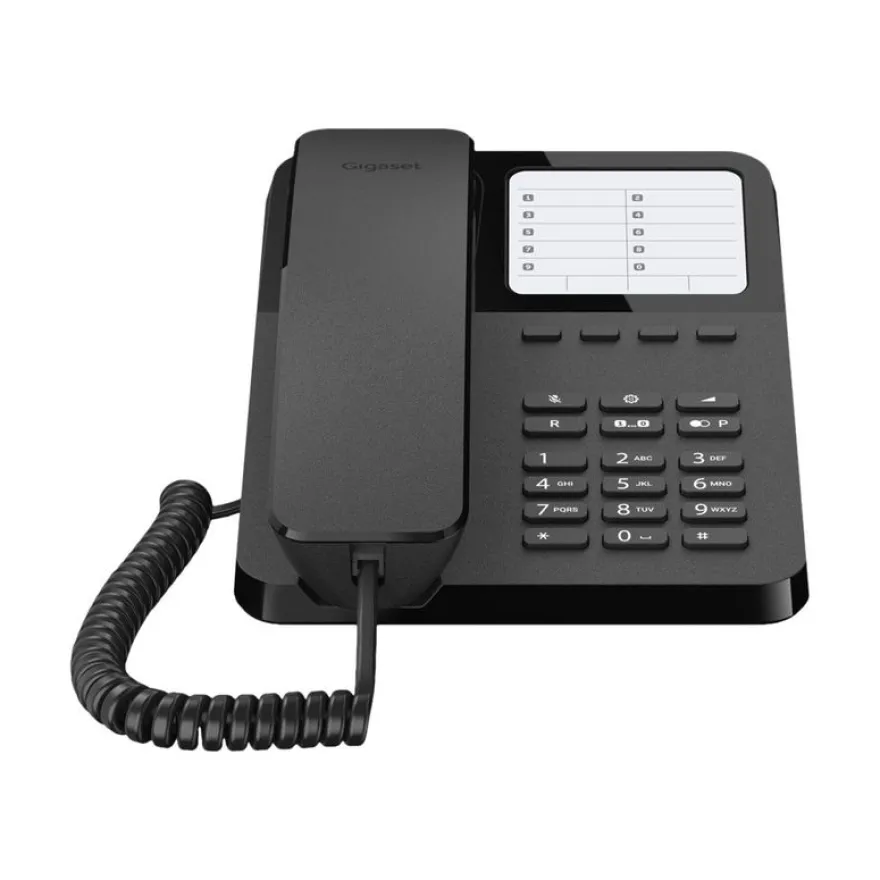 Gigaset Desk 400 - téléphone filaire - noir