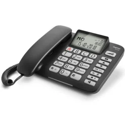 Gigaset DL580 - téléphone filaire - noir