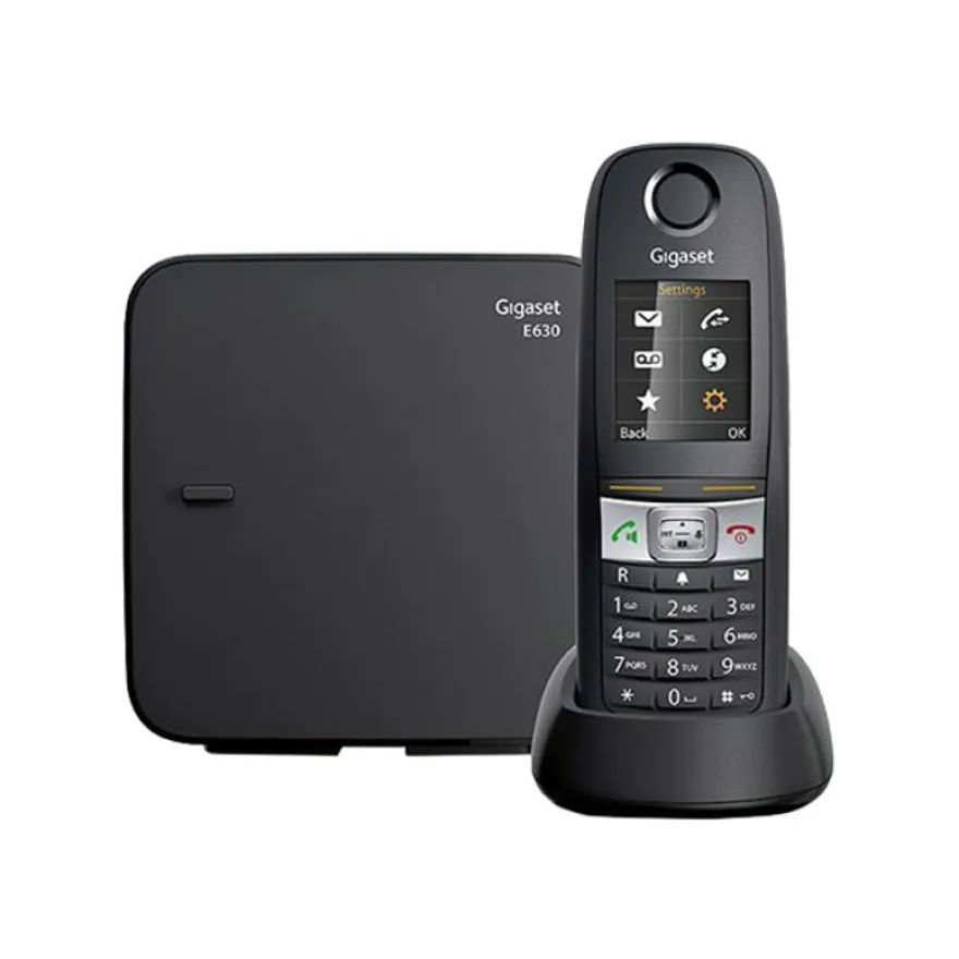 Gigaset E630 - téléphone sans fil - argent