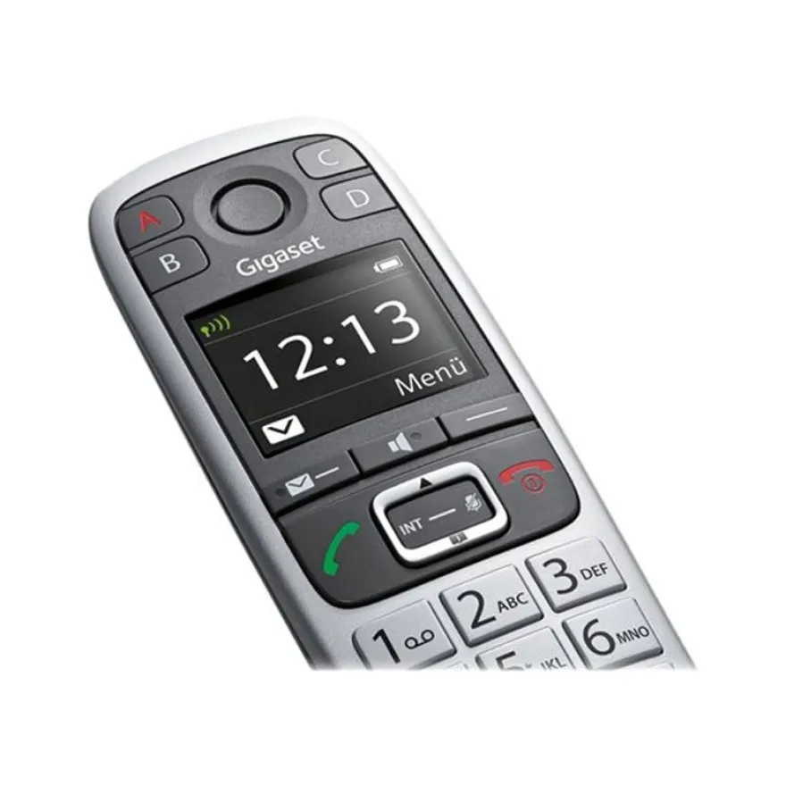 Gigaset E560 - téléphone sans fil - argent