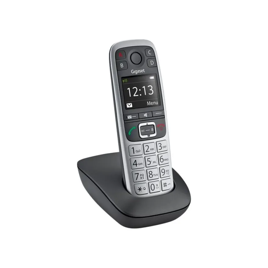 Gigaset E560 - téléphone sans fil - argent