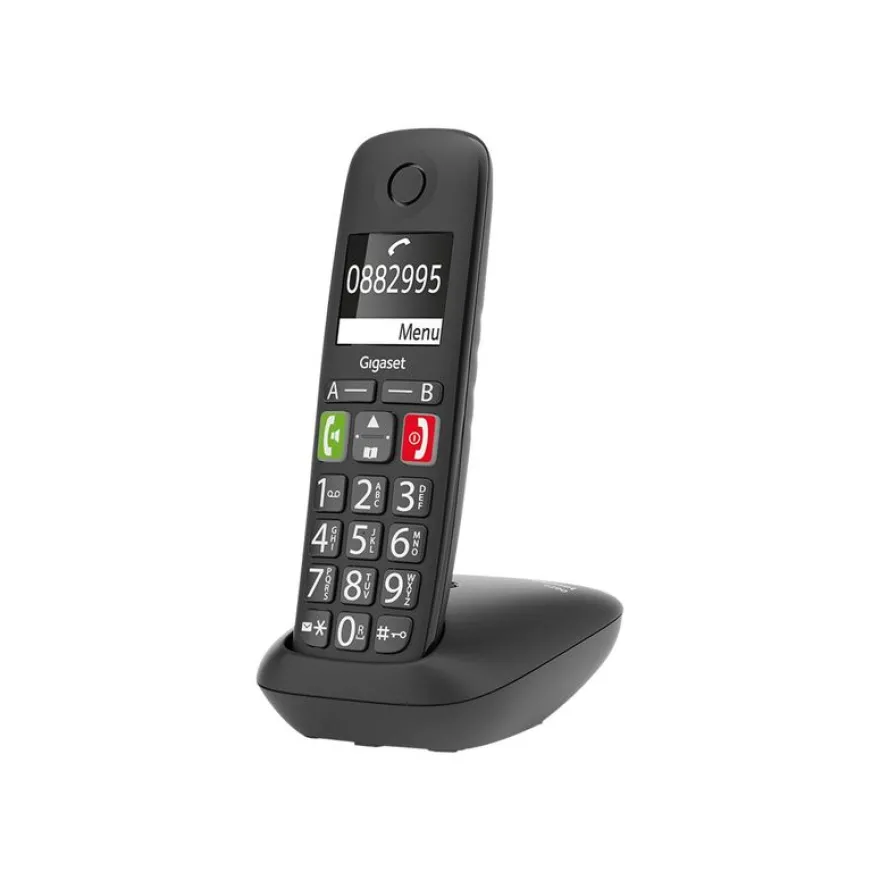 Gigaset E290 Duo - téléphone sans fil à grosse touche + combiné supplémentaire - blanc