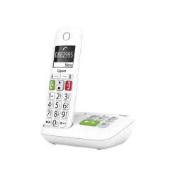 Gigaset E290A - téléphone sans fil à grosse touche - avec répondeur - blanc