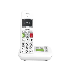 Gigaset E290A - téléphone sans fil à grosse touche - avec répondeur - blanc