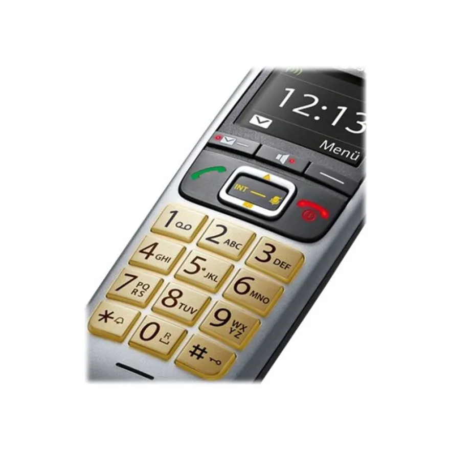 Gigaset E560A - téléphone sans fil - avec répondeur - argent
