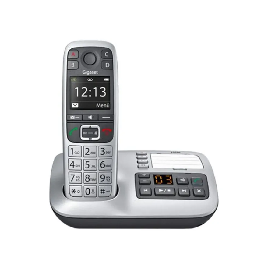 Gigaset E560A - téléphone sans fil - avec répondeur - argent
