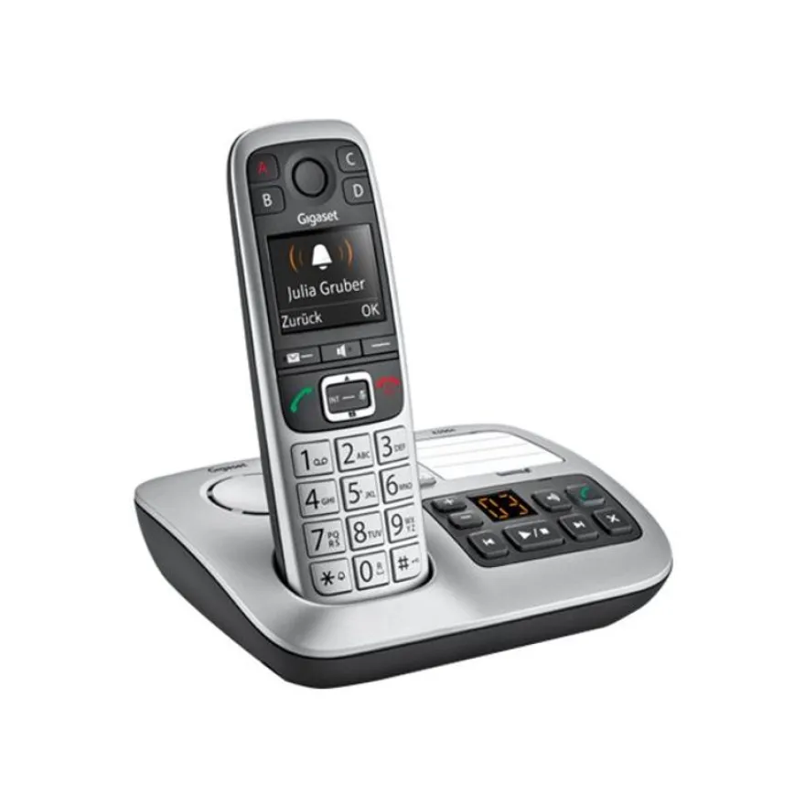 Gigaset E560A - téléphone sans fil - avec répondeur - argent