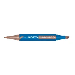 Giotto - Feutre double pointe marron