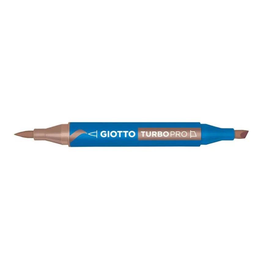 Giotto - Feutre double pointe marron