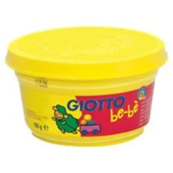 GIOTTO be-bè - pâte à modeler - 4pots Jaune, Rose, Rouge, Vert - 100gr