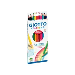GIOTTO Colors 3.0 - 12 Crayons de couleur