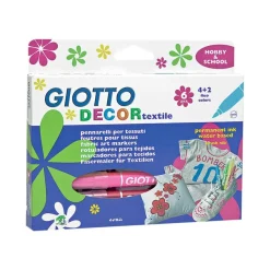GIOTTO DECOR Textile - 6 Feutres - spécial textile