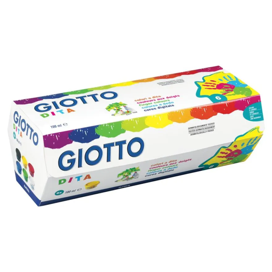 Giotto Dita - 6 pots peinture - au doigt -