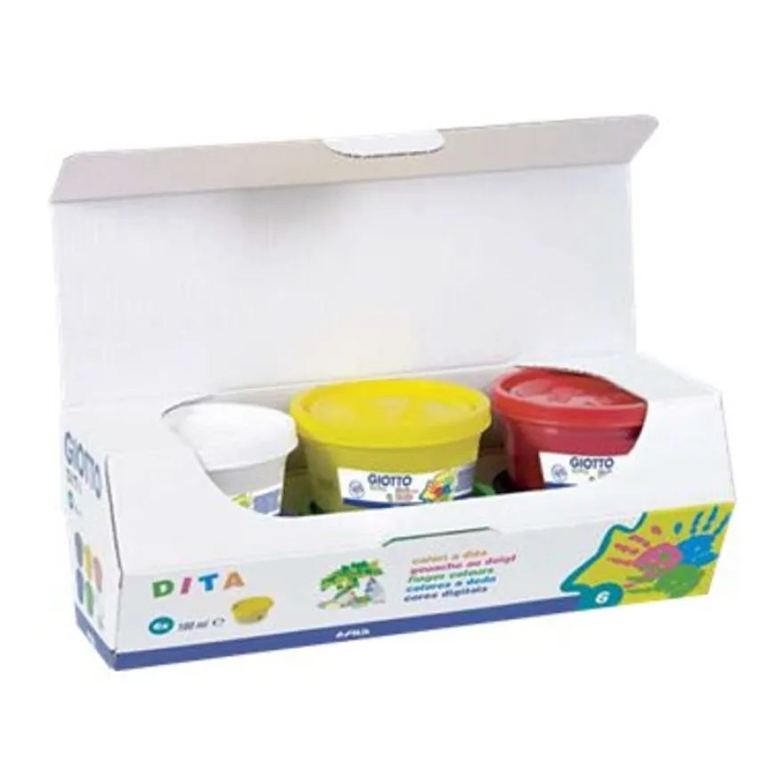 Giotto Dita - 6 pots peinture - au doigt -
