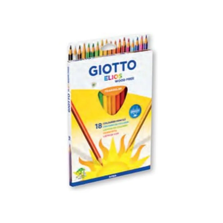 GIOTTO ELIOS - 18 Crayons de couleur triangulaires