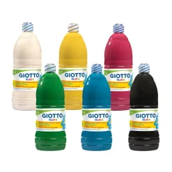 GIOTTO Gouache Elios - Assortiment de 6 Flacons de 1L