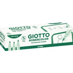 Giotto Robercolor - 12 Marqueurs effaçables - pointe ogive - vert