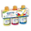 GIOTTO SCHOOL - Ensemble de peinture - 3 parties - 3 couleurs - jaune primaire, magenta, cyan - 250 ml