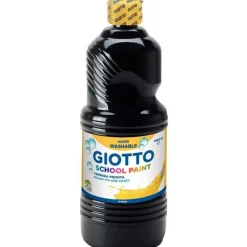 Giotto School - Gouache ultra lavable - noir - bouteille d'1 L