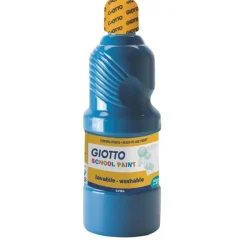 GIOTTO SCHOOL - Peinture - peinture à tempera - cyan - extra-fine - 500 ml