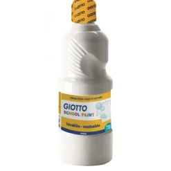 GIOTTO SCHOOL - Peinture - peinture à tempera - blanc - extra-fine - 500 ml
