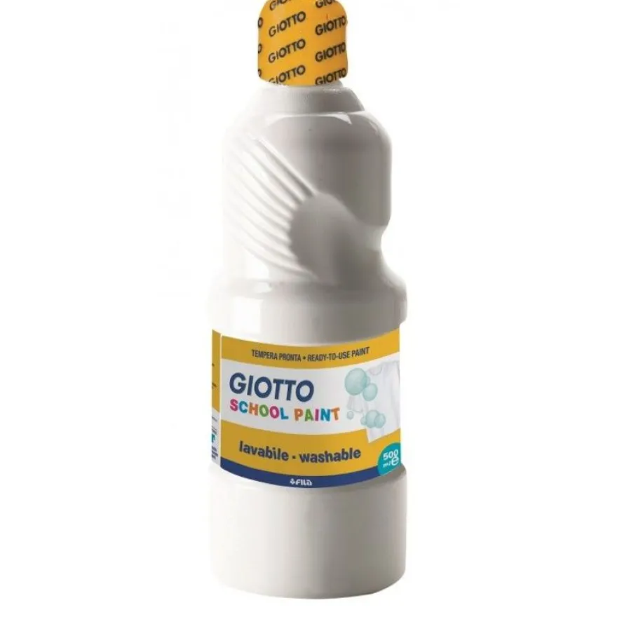 GIOTTO SCHOOL - Peinture - peinture à tempera - blanc - extra-fine - 500 ml