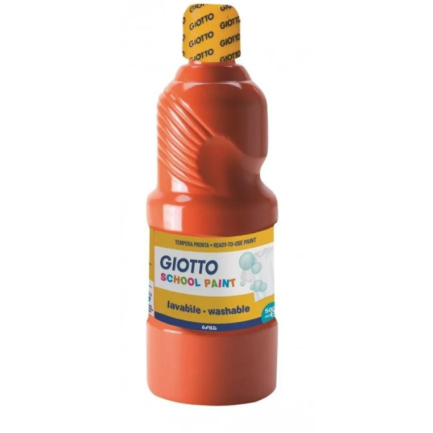 GIOTTO SCHOOL - Peinture - peinture à tempera - rouge écarlate - extra-fine - 500 ml