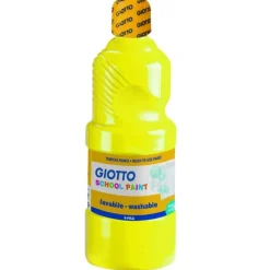 GIOTTO SCHOOL - Peinture - peinture à tempera - jaune primaire - extra-fine - 500 ml