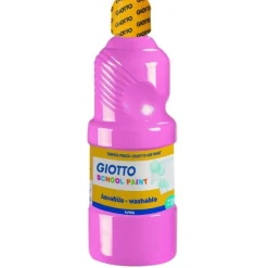 GIOTTO SCHOOL - Peinture - peinture à tempera - rose - extra-fine - 500 ml