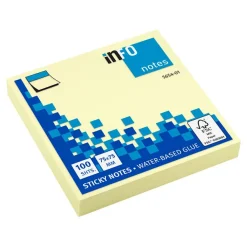 Global Notes - Pack de 12 Blocs - Notes adhésives 100 feuilles - 75 x 75 mm - jaune
