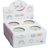 Gomme ronde SMILE "Rainbow" 4 design assortis ∅ 3,5 cm