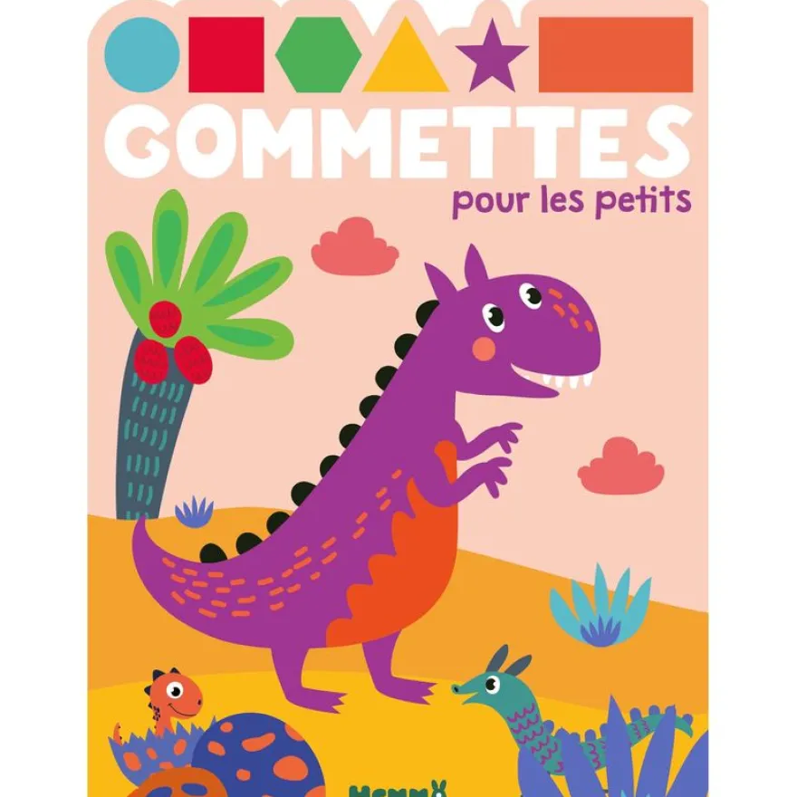 Gommettes pour les petits - Dinos - Livre de gommettes - Dès 3 ans