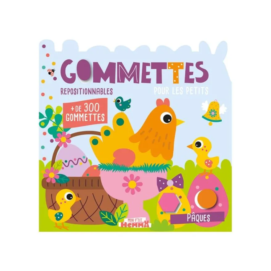 Gommettes pour les petits - Pâques - Mon P'tit Hemma - livre d'activités