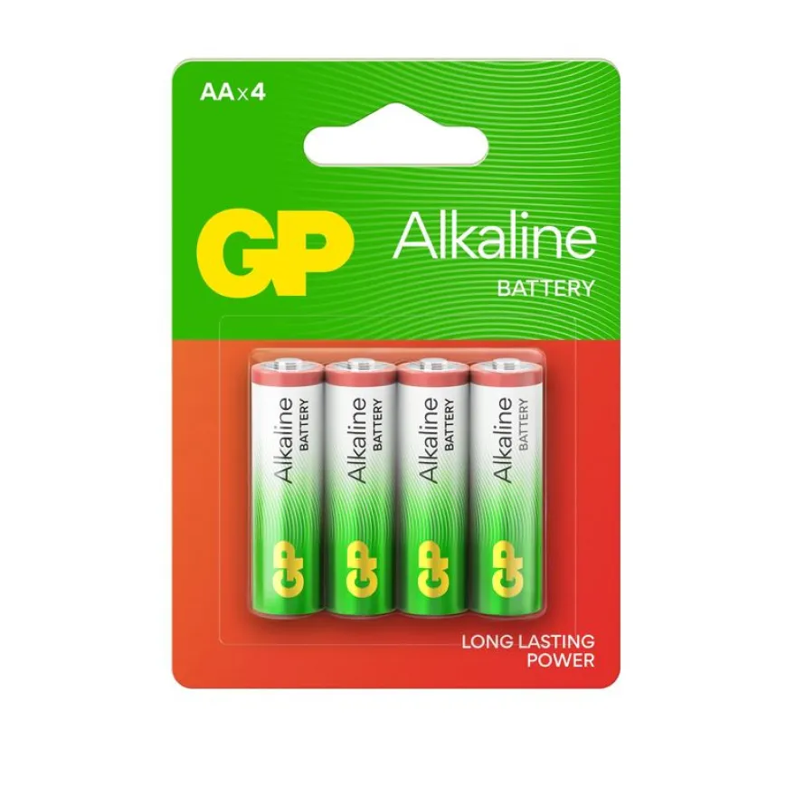 GP BATTERIES - 4 piles alcalines - AA / LR06