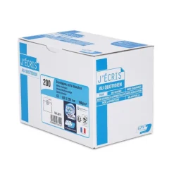 GPV - 200 Enveloppes DL 110 x 220 mm - 100 gr - sans fenêtre - blanc