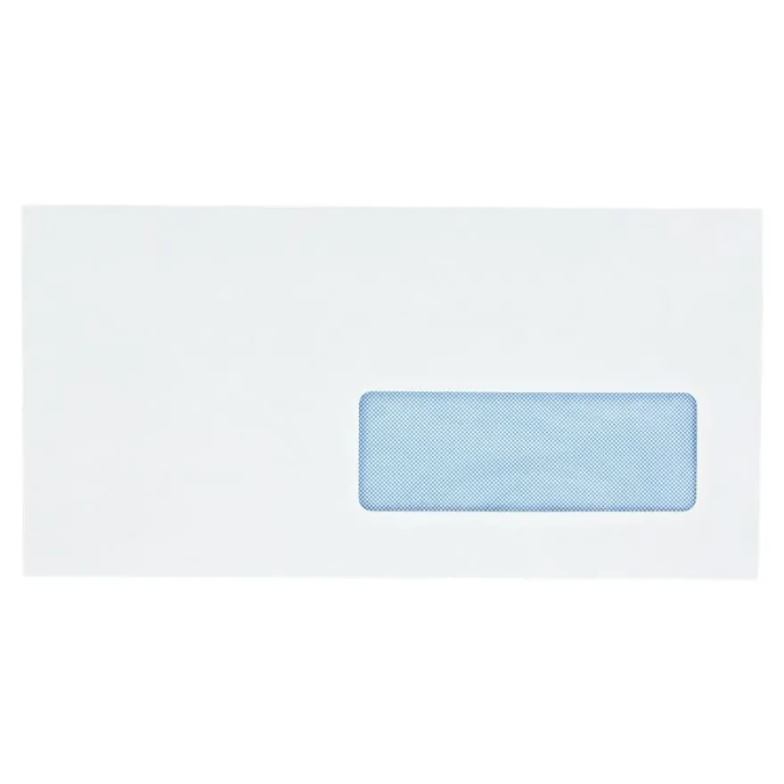 GPV - 500 Enveloppes DL 110 x 220 mm - 80 gr - fenêtre 35x100 mm - blanc - bande adhésive