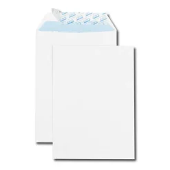 GPV - 500 Pochettes Enveloppes C5 162 x 229 mm - 90 gr - sans fenêtre - blanc - bande adhésive