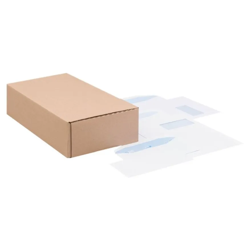 GPV Envel'Matic - 500 Enveloppes patte trapèze - C5/6 114 x 229 mm - 80 gr - fenêtre 45x100 mm - blanc
