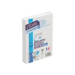 GPV EVERYDAY - 50 Enveloppes blanches - 114 x 162 mm - avec bande auto-adhésive