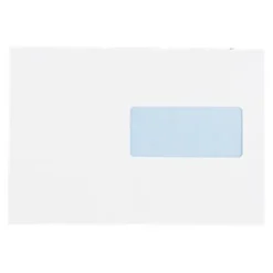 GPV EVERYDAY - 500 Enveloppes blanches - 162 x 229 mm - avec bande (auto-adhésif) - 1 fenêtre
