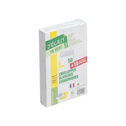 GPV Green - 50 Enveloppes recyclées + 10 gratuites C6 114 x 162 mm - 75 gr - sans fenêtre - bande auto-adhésive