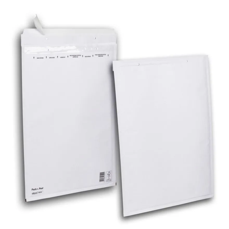 GPV Pack'n Post - 10 Pochettes bulles - 320 x 455 mm - bande de protection