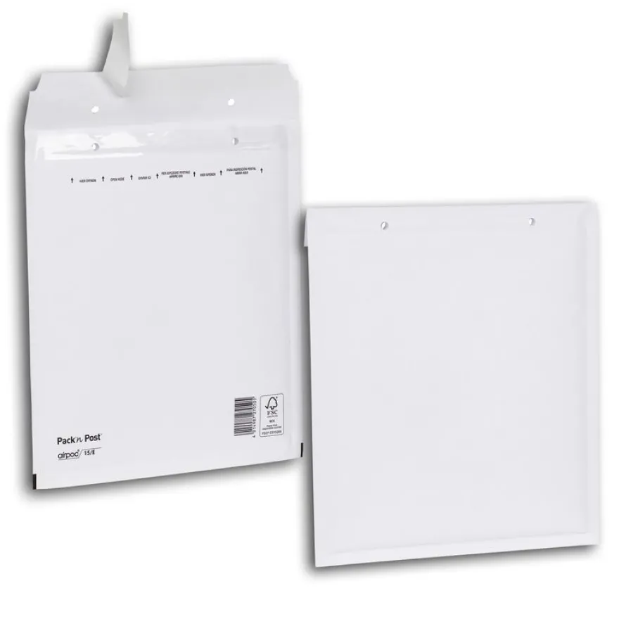 GPV Pack'n Post - 10 Pochettes bulles - 240 x 275 mm - bande de protection