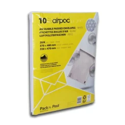 GPV Pack'n Post - 10 Pochettes bulles - 370 x 480 mm - bande de protection