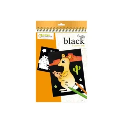 Graffy Black, Animals of the world - livre à colorier (relié par spirale)