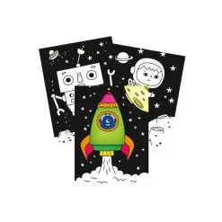 Graffy Black, Spirale Espace - Carnet de coloriage