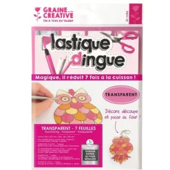 Graine Créative - Plastique Dingue Transparent - 7 Feuilles