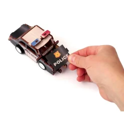 Graine Creative - Maquette Bois - Police - puzzle 3D