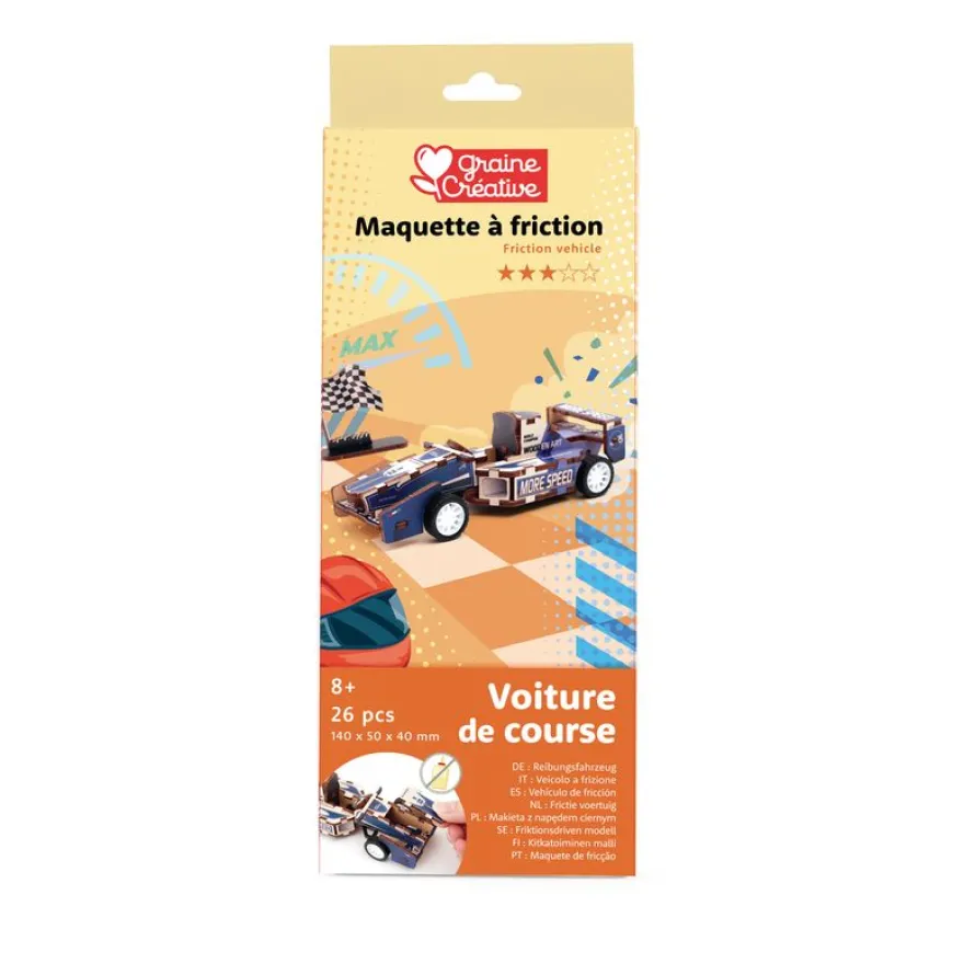 Graine Creative - Maquette Bois - Formule 1 - puzzle 3D