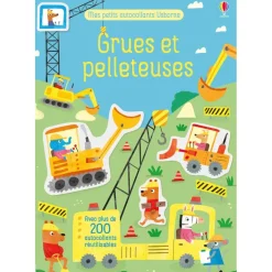 Grues et pelleteuses - Mes petits autocollants